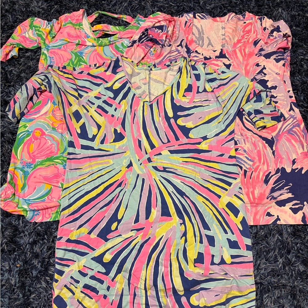 Colorful Patterned Lilly Pulitzer Dresses Lot Large